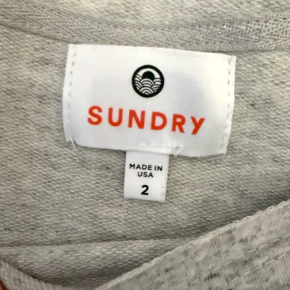 Sundry Gradient Ombré Multicolor Tie-Dye Sweatshirt
